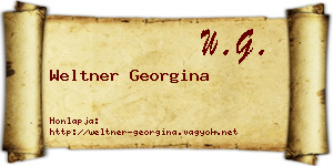 Weltner Georgina névjegykártya